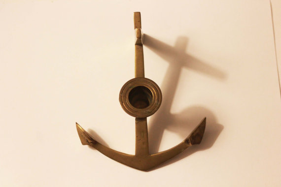 abs vintage brass anchor