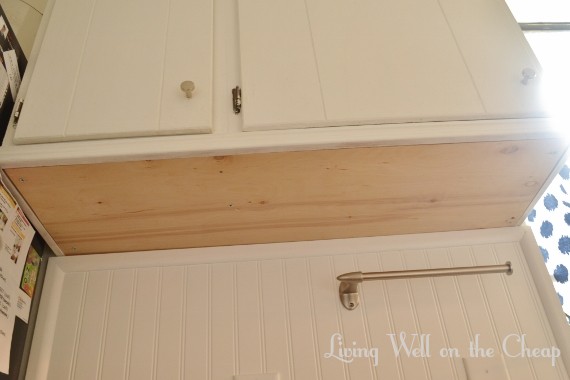 How I Finished The Undersides Of My Cabinets Living Well On The Cheap